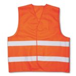 CHALECO NYLON 2 BANDAS NARANJA CLUTE